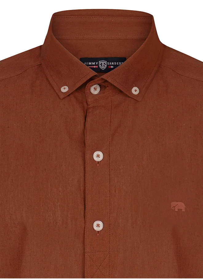 جيمي ساندرز Linen Blend Cotton Shirt