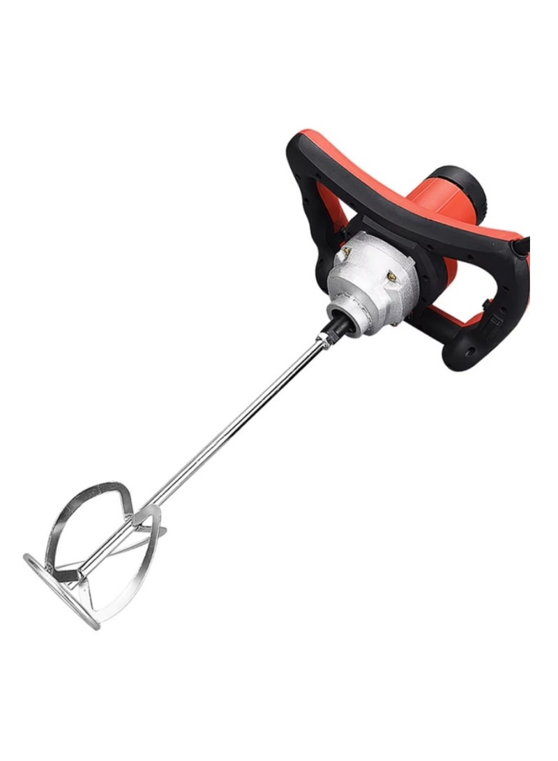 ريشة خلط اسمنت ودهان بشكل S – أداة خلط للدهانات والمونة والأسمنت، سن خارجي 14 ملم – شفرة لولبية مجلفنة - Image 3