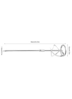 Generic S-Type Concrete Paint Mixer Drill Bit – Cement & Mortar Mixing Paddle Tool, 14mm Thread – Galvanized Spiral Blade for Medium-Viscosity Materials  - Image 5