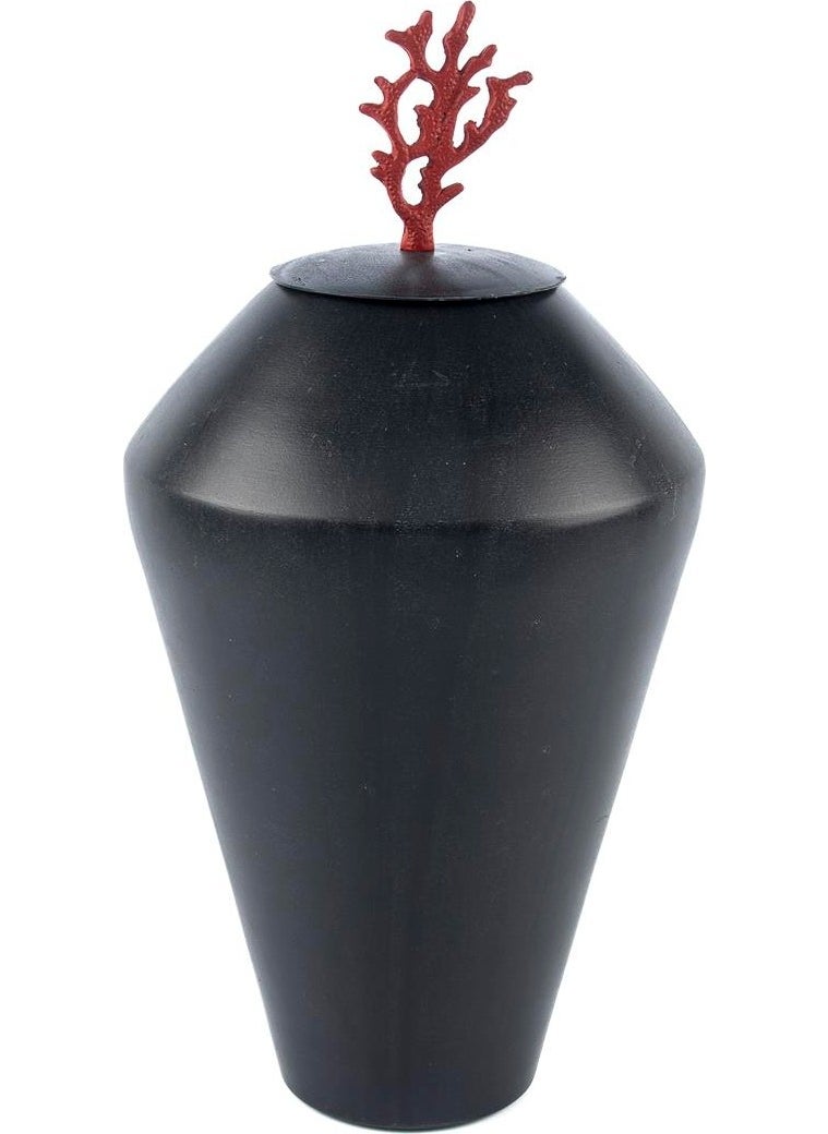 Mikasa Moor Black Red Coral Cube 24X40CM 