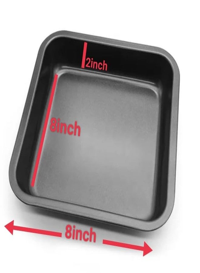 SHOAIB Cake Baking Pan Set Heart and Square Shape for Cakes, Brownies, Cheesecakes & Desserts Nonstick Baking Mould Combo - Image 4