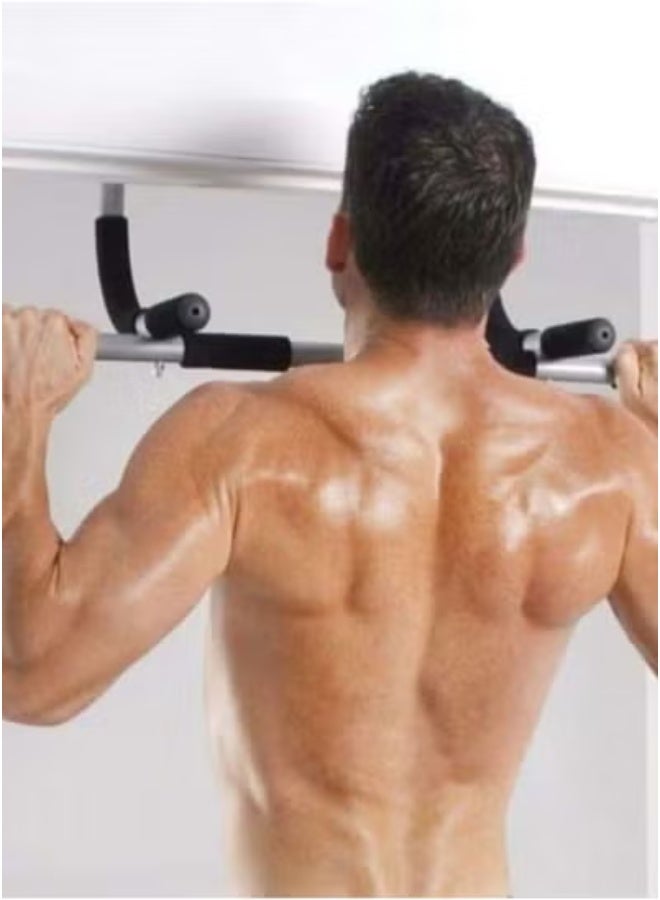 Iron Gym Upper Body Workout Bar – Heavy-Duty Steel Pull-Up Bar for Doorway Installation – Adjustable Multi-Grip Bar for Chin-Ups, Pull-Ups, and Strength Training – No Screws Required – Home Gym Equipment for Beginners and Fitness Enthusiasts – Supports Full Body Workouts - Image 5