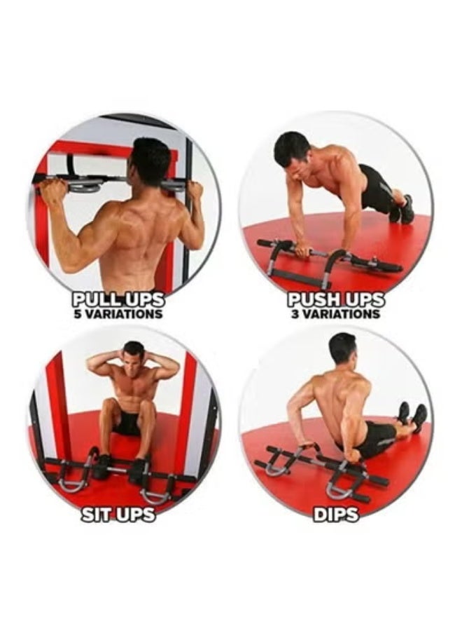 Iron Gym Upper Body Workout Bar – Heavy-Duty Steel Pull-Up Bar for Doorway Installation – Adjustable Multi-Grip Bar for Chin-Ups, Pull-Ups, and Strength Training – No Screws Required – Home Gym Equipment for Beginners and Fitness Enthusiasts – Supports Full Body Workouts - Image 3