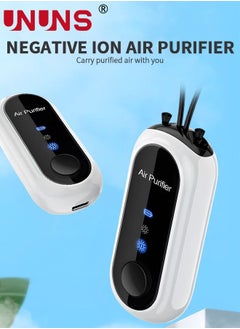 UNUNS Personal Air Purifier,Portable Hanging Necklace Air Purifier,Negative Ion Air Freshener With Power Display,Home Travel Ionizer For Adults And Kids  - Image 2