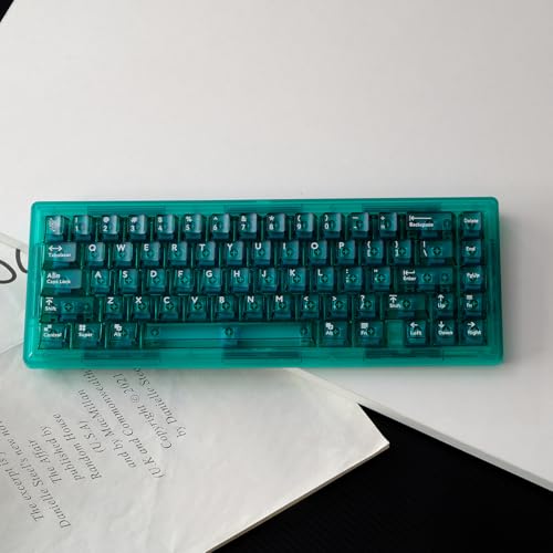 Sumgsn 114 Keys Green Crystal Transparent Keycaps PC Cherry Profile Clear Keycaps Set Fit for 61/64/87/98/104/108 Cherry Mx Switches Mechanical Keyboard - Image 3