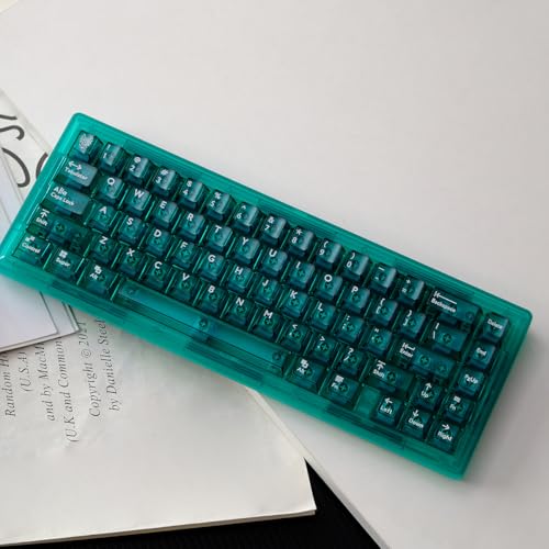 Sumgsn 114 Keys Green Crystal Transparent Keycaps PC Cherry Profile Clear Keycaps Set Fit for 61/64/87/98/104/108 Cherry Mx Switches Mechanical Keyboard - Image 2