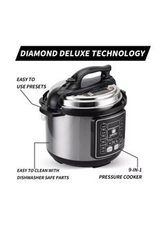 Generic "BLUELK 10-in-1 Electric Pressure Cooker, 6 Qt Multi-Functional Instant Cooking Pot, Slow Cooker, Rice Cooker, Steamer & More – Stainless Steel, 1000W – Programmable & Easy-to-Clean  - Image 3