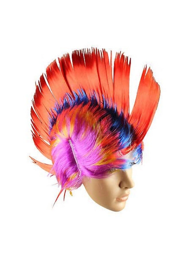 ME & YOU Premium Malinga Unisex Funky Hair Wig | (Multi-Color Rainbow)| Multi Color Funny Parties Artificial Hair Wig for Holi Party | Straight Colorful Wig For Holi Festival Celebration - Image 1