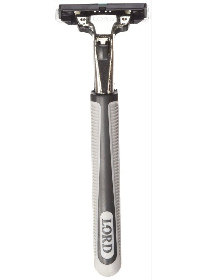 LORD RAZORS شفرة حلاقة لورد بريميوم بلس بتقنية الشفرتين مع رأس متحرك وشفرة واحدة - Image 1