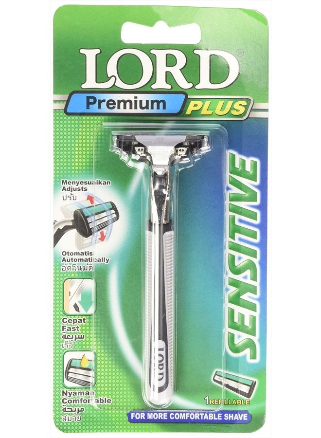 LORD RAZORS شفرة حلاقة لورد بريميوم بلس بتقنية الشفرتين مع رأس متحرك وشفرة واحدة - Image 3