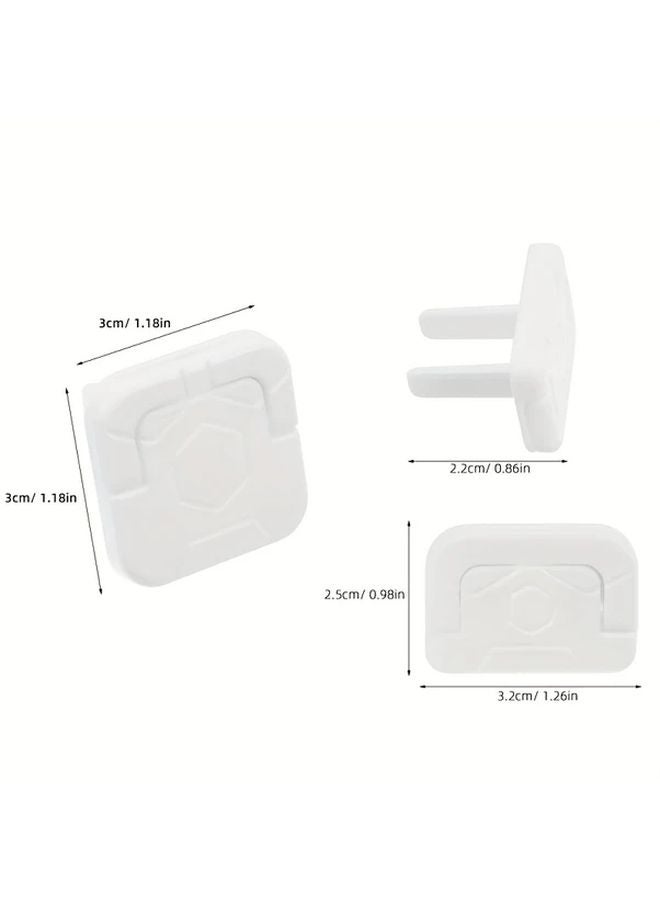 10 Pack Black 3 Hole Outlet Covers Electrical Safety Plug Protectors For American Standard Sockets - Image 3