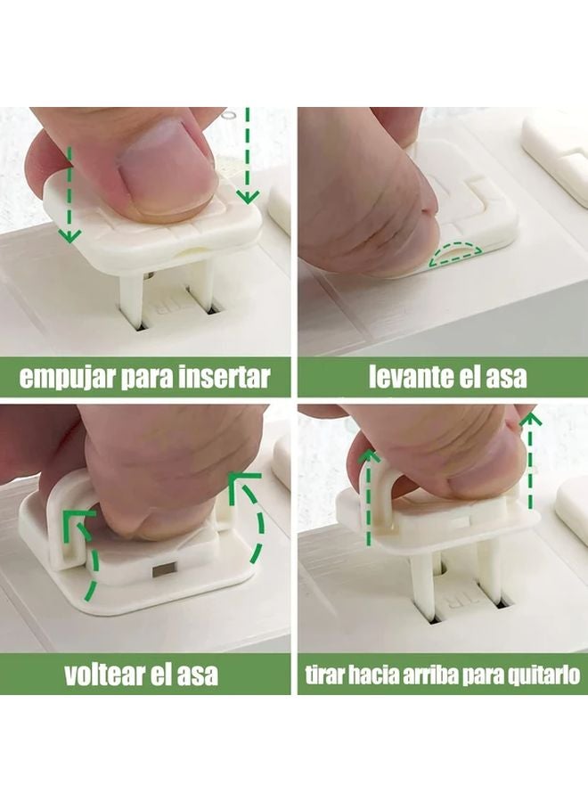 10 Pack Black 3 Hole Outlet Covers Electrical Safety Plug Protectors For American Standard Sockets - Image 4