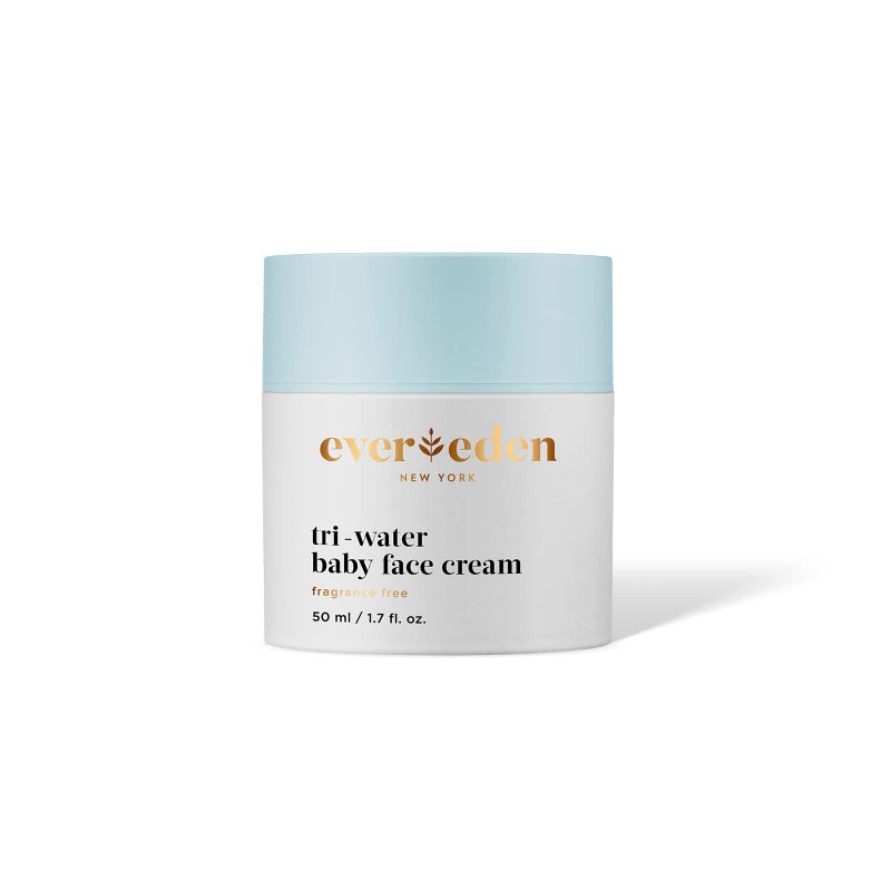 Evereden كريم وجه الأطفال ثلاثي الماء من إيفيريدن، 1.7 أونصة سائلة | رعاية أطفال نظيفة | مرطب أطفال غير سام وخالي من العطور | مكونات نظيفة - Image 1