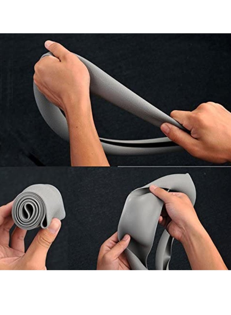 SILICONE STEERING WHEEL COVER - GREY - Image 3