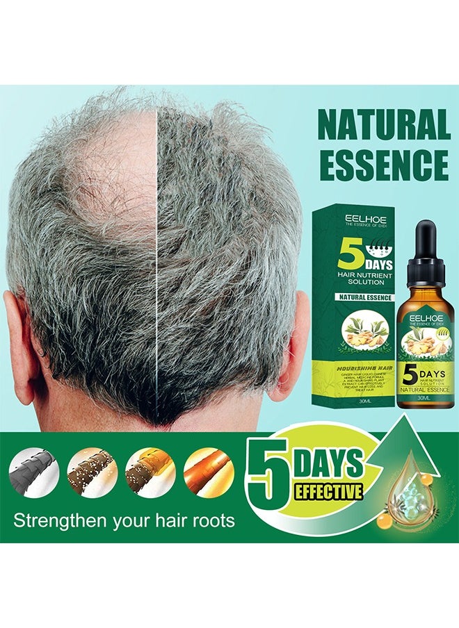 EELHOE - Hair Nutrient Solution, for Hair Fall Hair Regrowth And Scalp, Treatment Ginger Essential Oil Supports Healthy Hair Thinning Treatment Hair Growth Oil for Men 30ML - Image 1