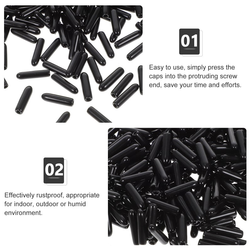 500pcs Bolt Caps Screw Covers Exposed Screw Bolt Caps Dome Protective Caps - Image 4