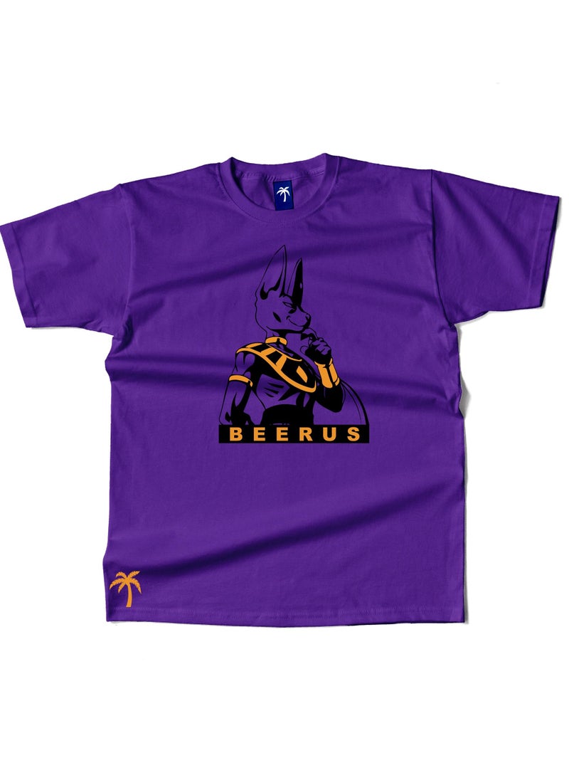 Generic Unisex Purple Shirt - Beerus Bust - Anime  - Image 1