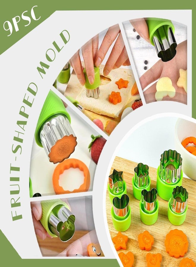 Krbnk 14PCS Fruit Carving Tools Set, Stainless Steel Melon Baller Scoop Set, Fruit Cutters Shapes, Cantaloupe Cutter Slicer Tool Piranha Spiral Cutter and V-Tool for Fruits Vegetable Sculpting - Image 5