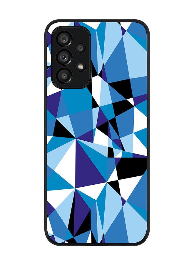 Stylizedd Rugged Black edge case for Samsung Galaxy A73 5G Slim fit Soft Case Flexible Rubber Edges Anti Drop TPU Gel Thin Cover - Crystal Prism - Image 1