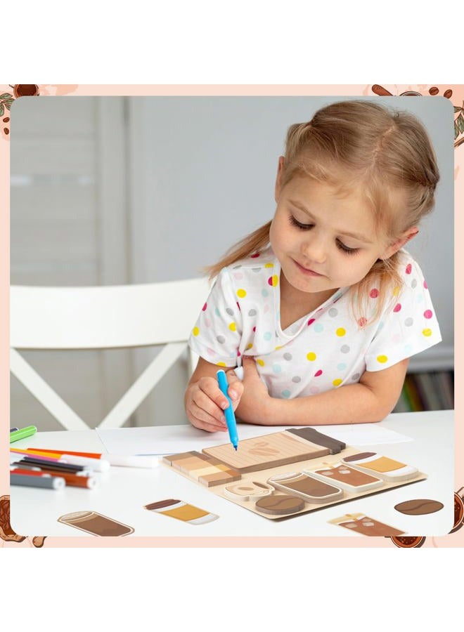 B1ykin Sticky Notes Set - Cartoon Theme Cute Self-Stick Notes Pad Teacher Appreciation Gifts， Self-Adhesive Writing Memo Pages Sticky to Do Notepad for Kids Employee School Office (Coffee Lovers) - Image 4