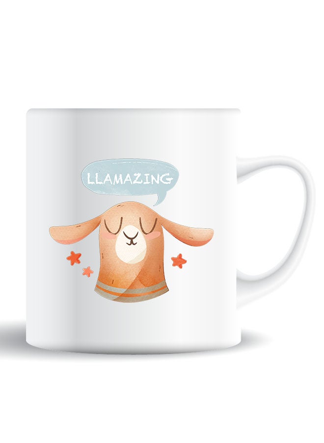 Theodor Premium Quality Two Sided Printed Coffee Mug Tea Cup Llamazing Lama For Home Office, Kids Men Women - Image 1