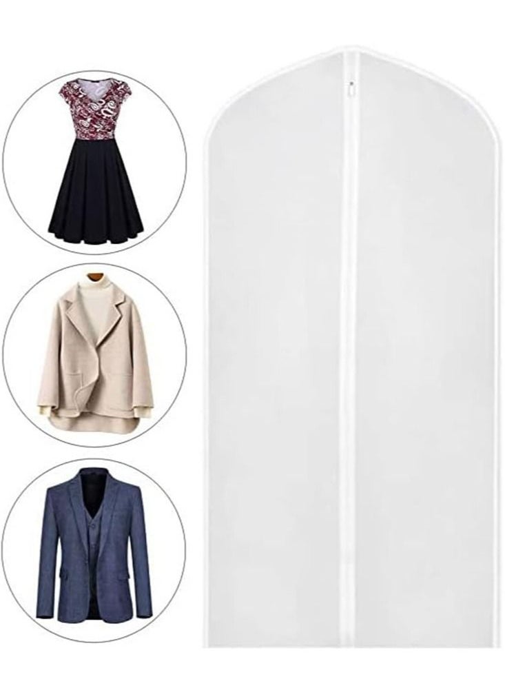 Perfii Pack of 10 Hanging Garment Bags with Full Zipper Moisture proof and Dust proof Cover for Closet Clothes Storage Perfect for T Shirts Suits and Long Dresses  - Image 3