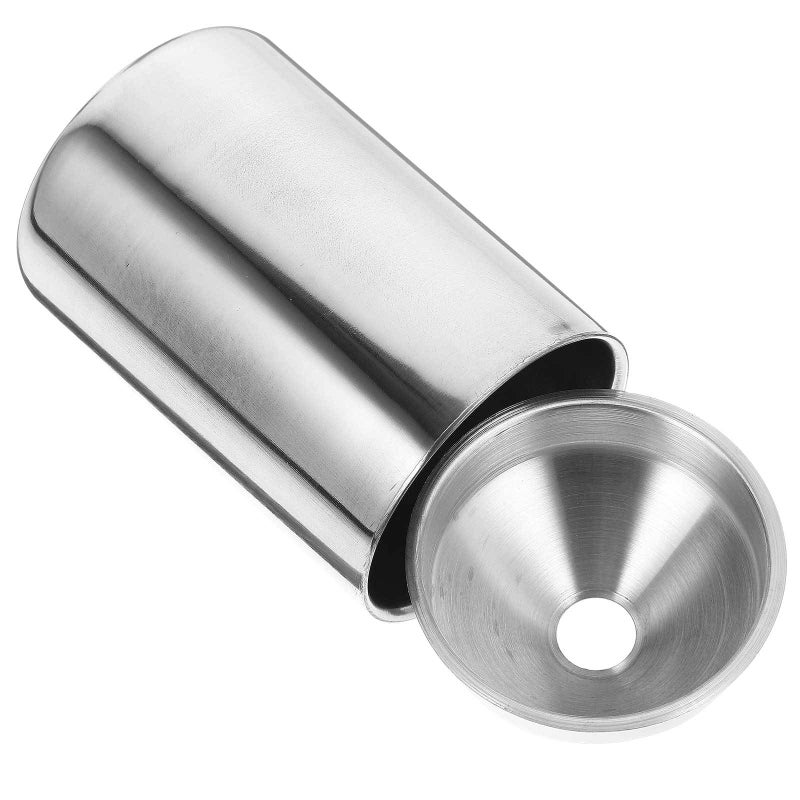 Stainless Steel Car Ashtray With Funnel Design For Office And Vehicle Use 9X7 8Cm - Image 2