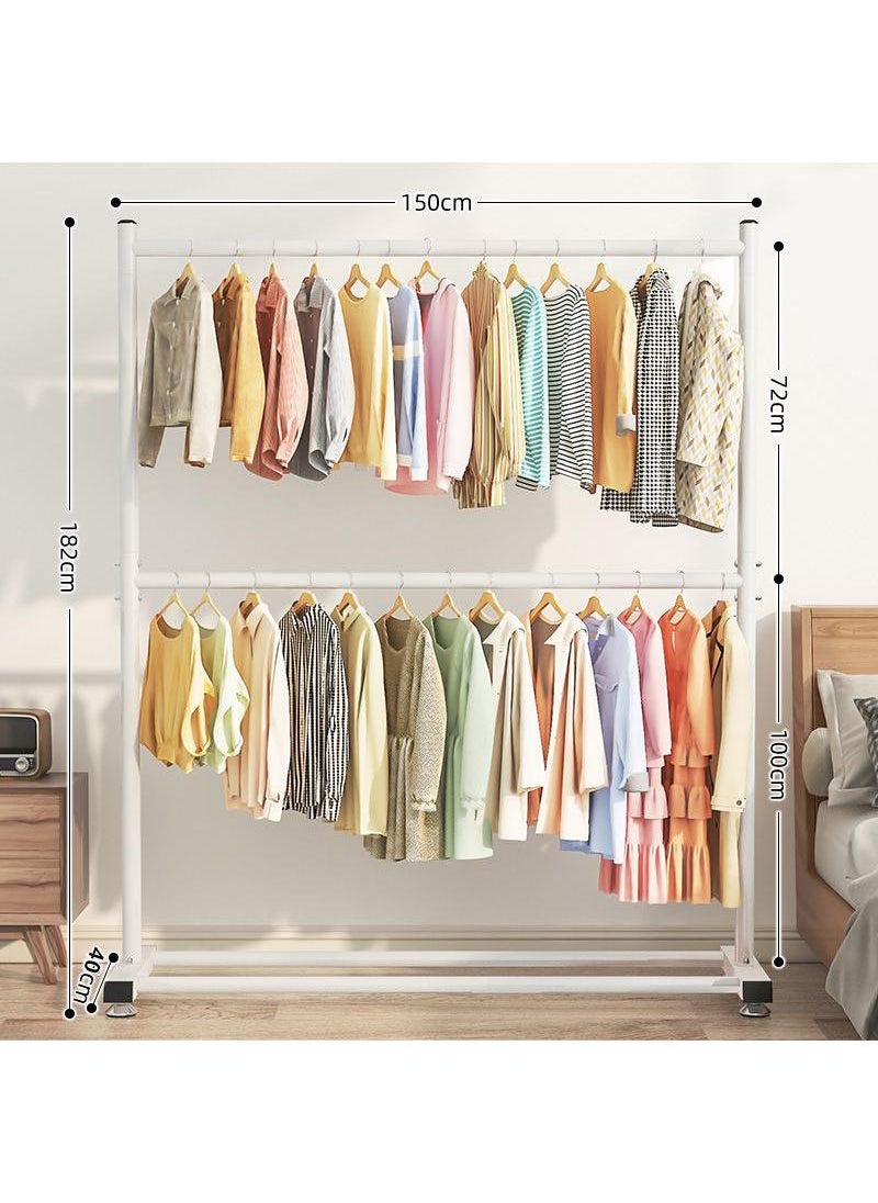 Y&D Floor Standing Vertical Storage Simple Coat And Hat Double Layer Drying Rack  - Image 1