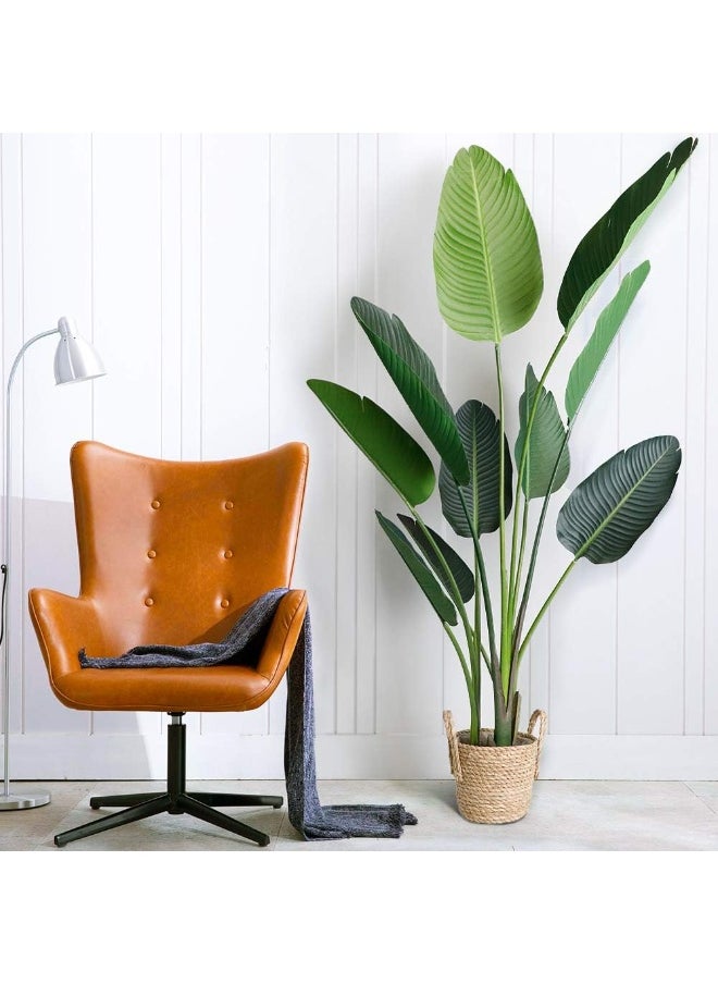 Generic 120cm tall artificial banana tree adds a realistic tropical touch to any indoor space.  - Image 2