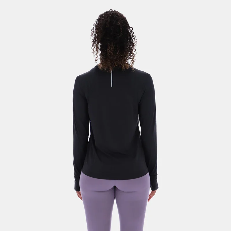 Reebok Black Reebok Long Sleeve Running Women's Top - Black for Women | Best Price UAE