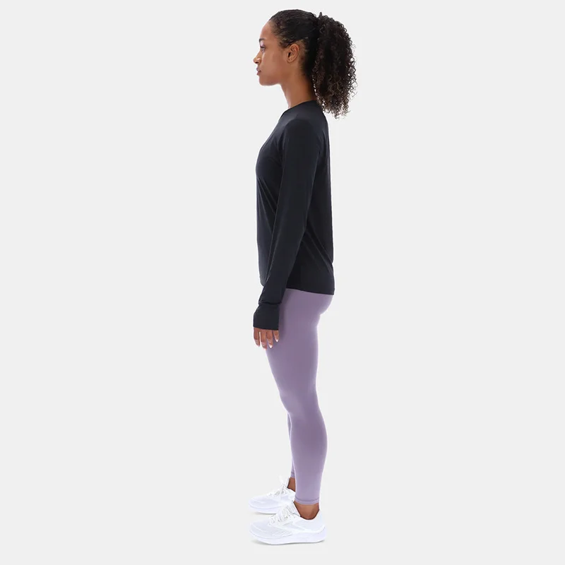 Reebok Black Reebok Long Sleeve Running Women's Top - Black for Women | Best Price UAE