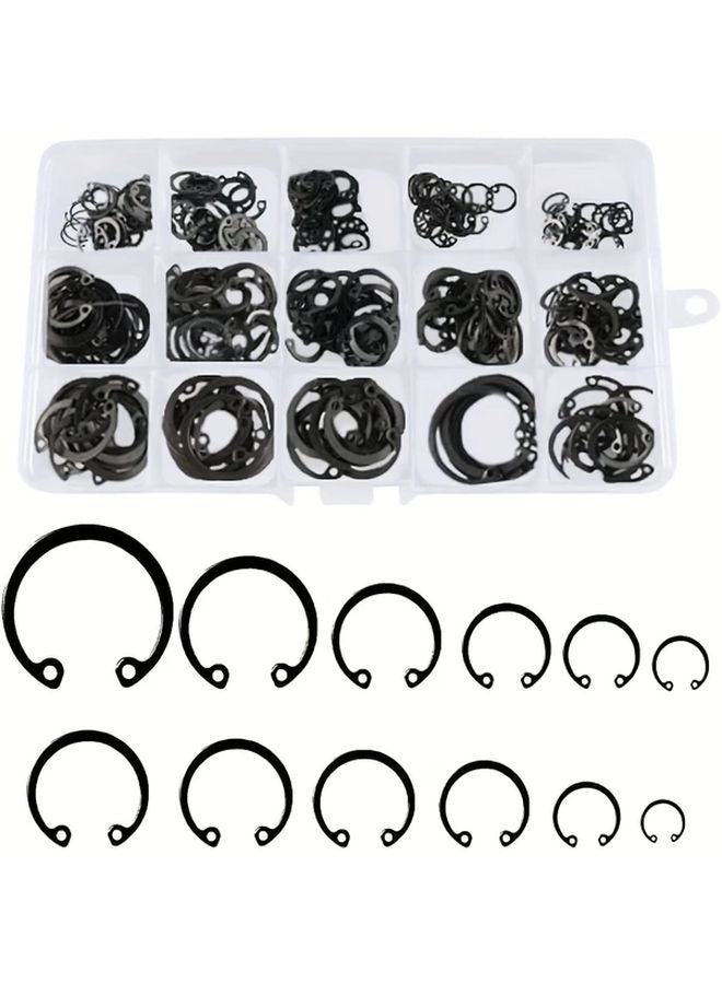 315 Pcs Snap Rings Assortment Kit Internal Circlip Spring Washers 4 28mm - Image 2