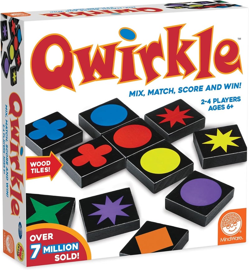 Mindware | Qwirkle UK Edition | Board Game | Ages 6+ | 2-4 Players | 45 Minutes Playing Time - Image 1