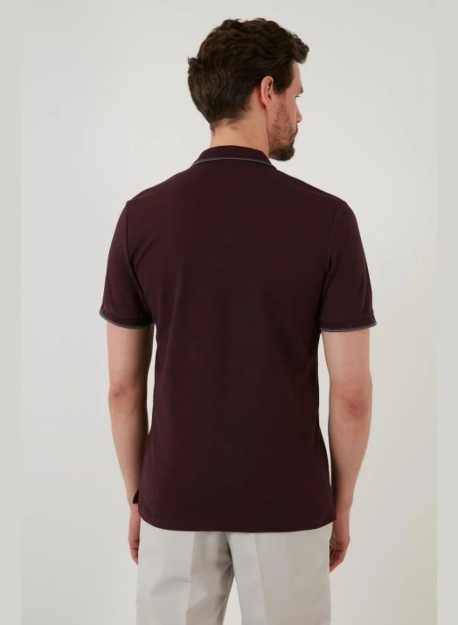 Buratti  Buratti Cotton Slim Fit Striped Detail Buttoned Polo Collar 3-Pack Men's T-Shirt 5902118S3 for Men | Best Price UAE