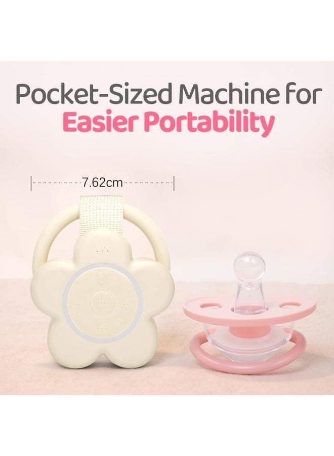 Portable White Noise Machine - Baby Newborn Essentials  Adults - 25 Soothing Sounds | Rechargeable Travel Sound Machine Baby with Night Light | Timer  Volume Control | Nursery, Home, Sleep Aid - Image 3