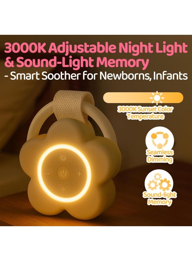 Portable White Noise Machine - Baby Newborn Essentials  Adults - 25 Soothing Sounds | Rechargeable Travel Sound Machine Baby with Night Light | Timer  Volume Control | Nursery, Home, Sleep Aid - Image 5