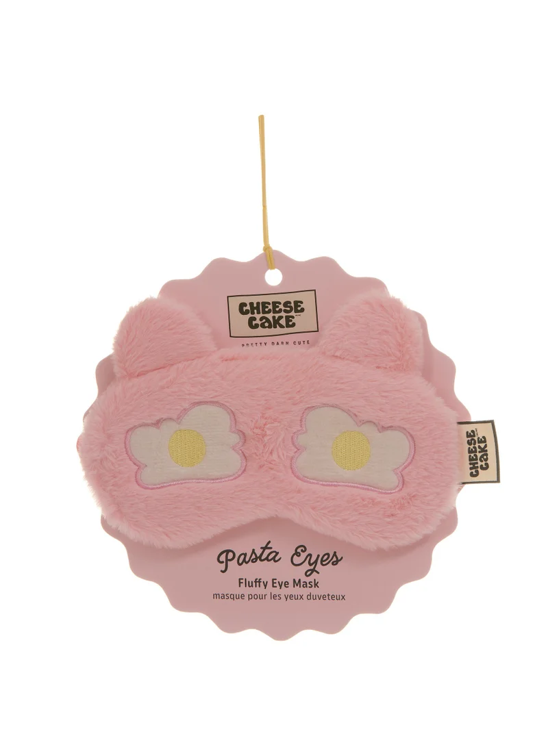 تشيز كيك Cheesecake 1Pc Fuzzy Embroidered Eyemask - Pink