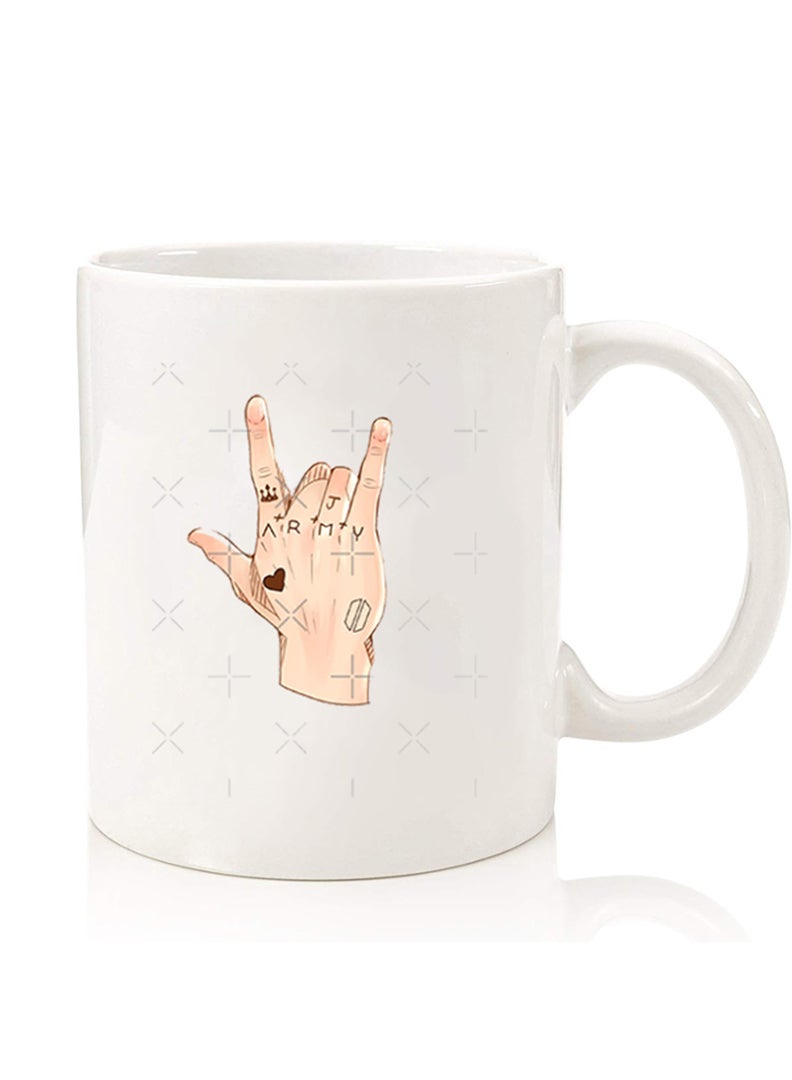 Theodor Premium Quality Two Sided Printed Coffee Mug Tea Cup For Home Office, Kids Men Women Army - Image 1