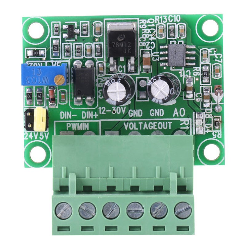 محول PWM إلى جهد 5V/24V مدخل 0-10V مخرج - توصيل سهل لمحولة إشارة PWM للتحكم الصناعي وأتمتة PLC - Image 1