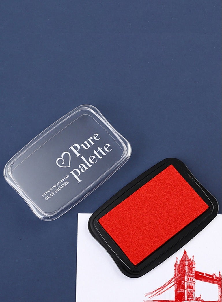 Stamp Pad (Red) 100mm x 65mm - Image 1