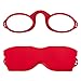 REAVEE Ultra Slim Armless Reading Glasses for Men Women Small and Flat Readers Compact Pocket Size with Stickon Case HolderRed 15 - Image 4