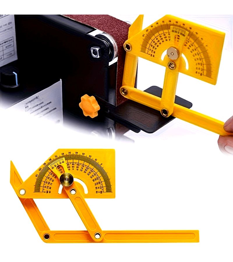 Protractor Angle Finder 0 to 180 Degrees Plastic Carpentry Tool A Pack - Image 1
