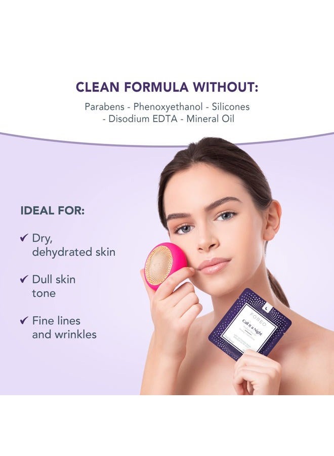 FOREO قناع فوريو كول إت أ نايت المنعش والمغذي المفعّل بواسطة يوفو من فوريو للرجال والنساء، 7 قطع - Image 2