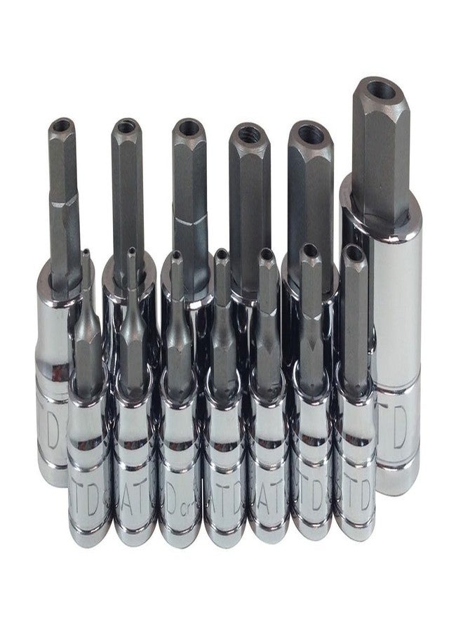 ATD Tools 13795 Tamper-Resistant Metric HEX Bit Socket Set, 13 Piece, 1 Pack - Image 1