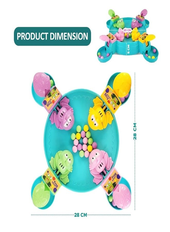 Qwick Click Hungry Frog Games Eating Beans Games | Indoor Games Interactive Game Toy of Family Board Games for Kids | Interactive Game Toys Multiplayer Game (4 Players) - Image 2