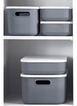 1 Piece Storage 6 Lt Gray Multi-Purpose Organizer Box with Lid, Decorative Storage Box - pzsku/Z456436BAD64699C18A51Z/45/_/1729160034/ca8b620c-35d6-4344-bf58-daf430679975