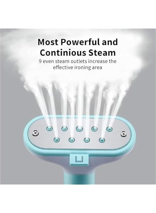 MIXDE Steam Iron Double Pole,Standing Garment Steamer with Adjustable Garment Hanger and Roll Wheels,Built-in Ironing Board,High Power Electric Iron Adjustable Vertical Steamer for Home - Image 5