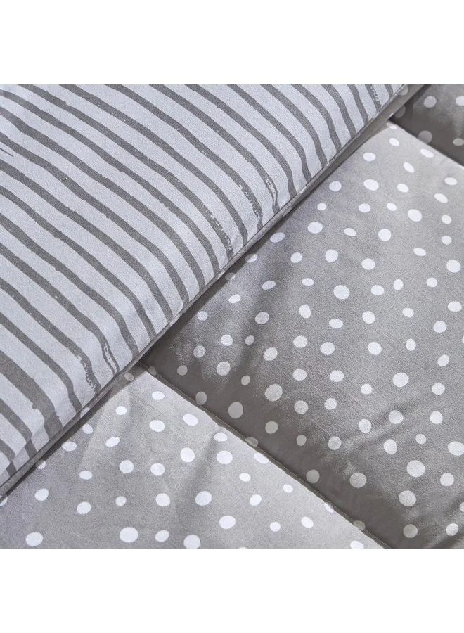 Home Box Ontario Clove 3-Pieces Printed Microfiber King Comforter Set 240 x 220 cm