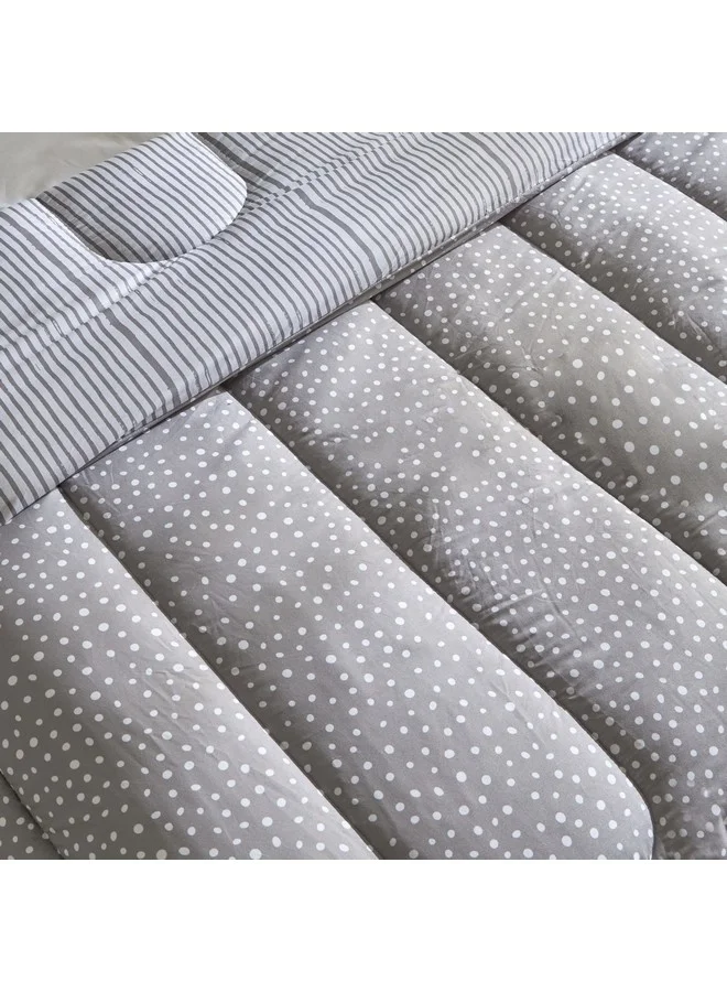 Home Box Ontario Clove 3-Pieces Printed Microfiber King Comforter Set 240 x 220 cm