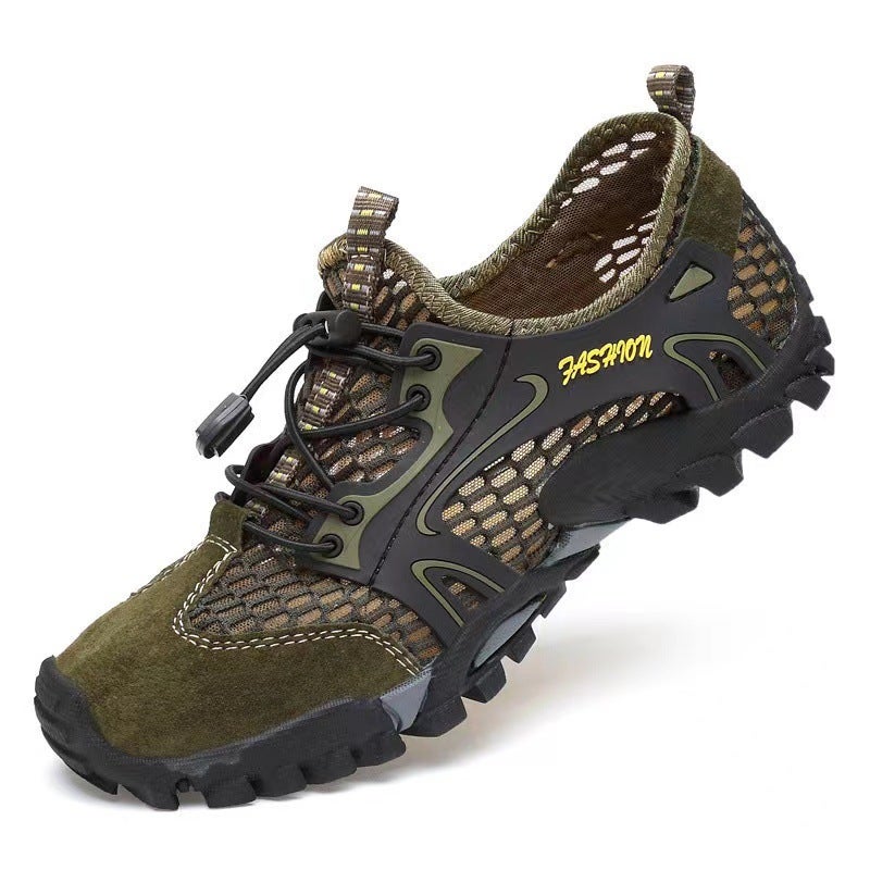 Summer Outdoor Breathable Men'S Sandals Mountaineering Noodles Men'S Casual Mountaineering Shoes Lightweight Water Shoes Mesh Shoes Trendy Wading - Image 1